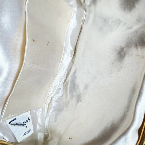 Vintage 50s 60s Simpsons Beaded Ivory Wedding Red Carpet Purse - Picture 10 of 11